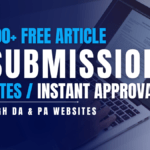 Top Free High DA Article Submission Sites 2025